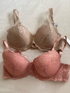 Sophie B Bra Bundle (2) - 34C Dusty Rose and Nude